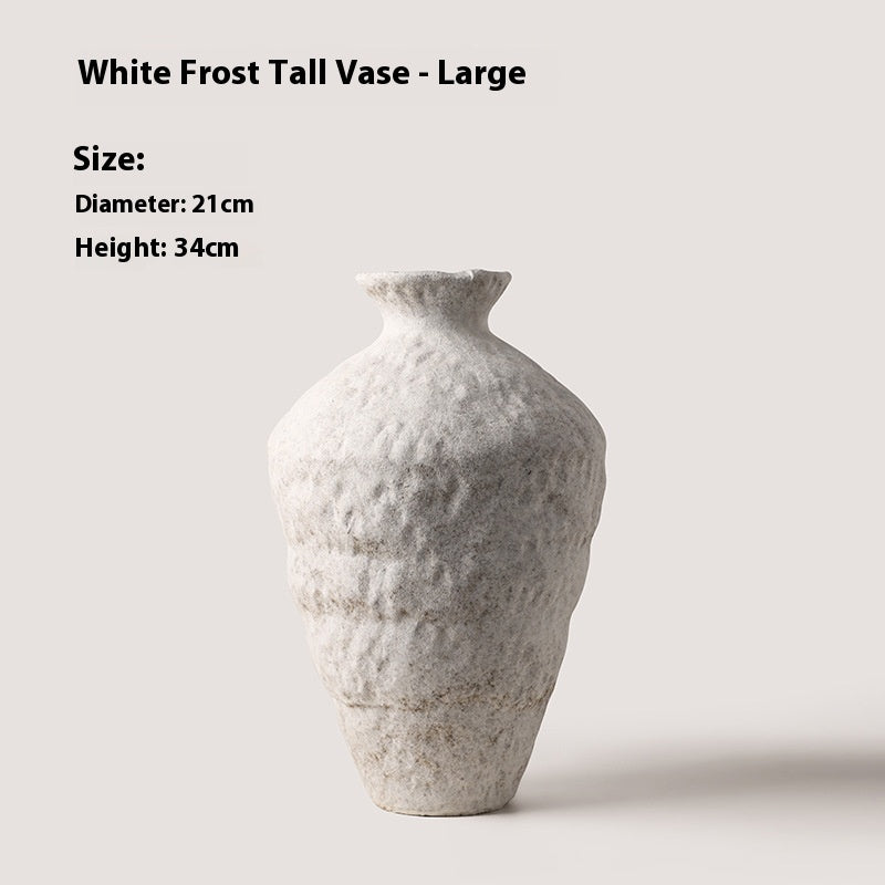 Retro Silent Style Pottery Pot Vase Decorative Ornament