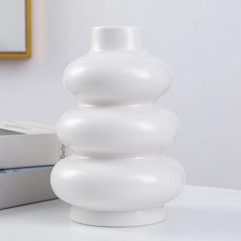 Simple Ceramic Vase Ornaments Dried Flowers