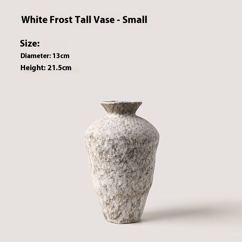 Retro Silent Style Pottery Pot Vase Decorative Ornament