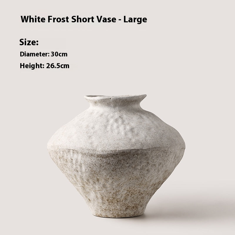 Retro Silent Style Pottery Pot Vase Decorative Ornament